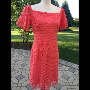Ralph Lauren Coral Lace Dress size 8 ❤️❤️❤️